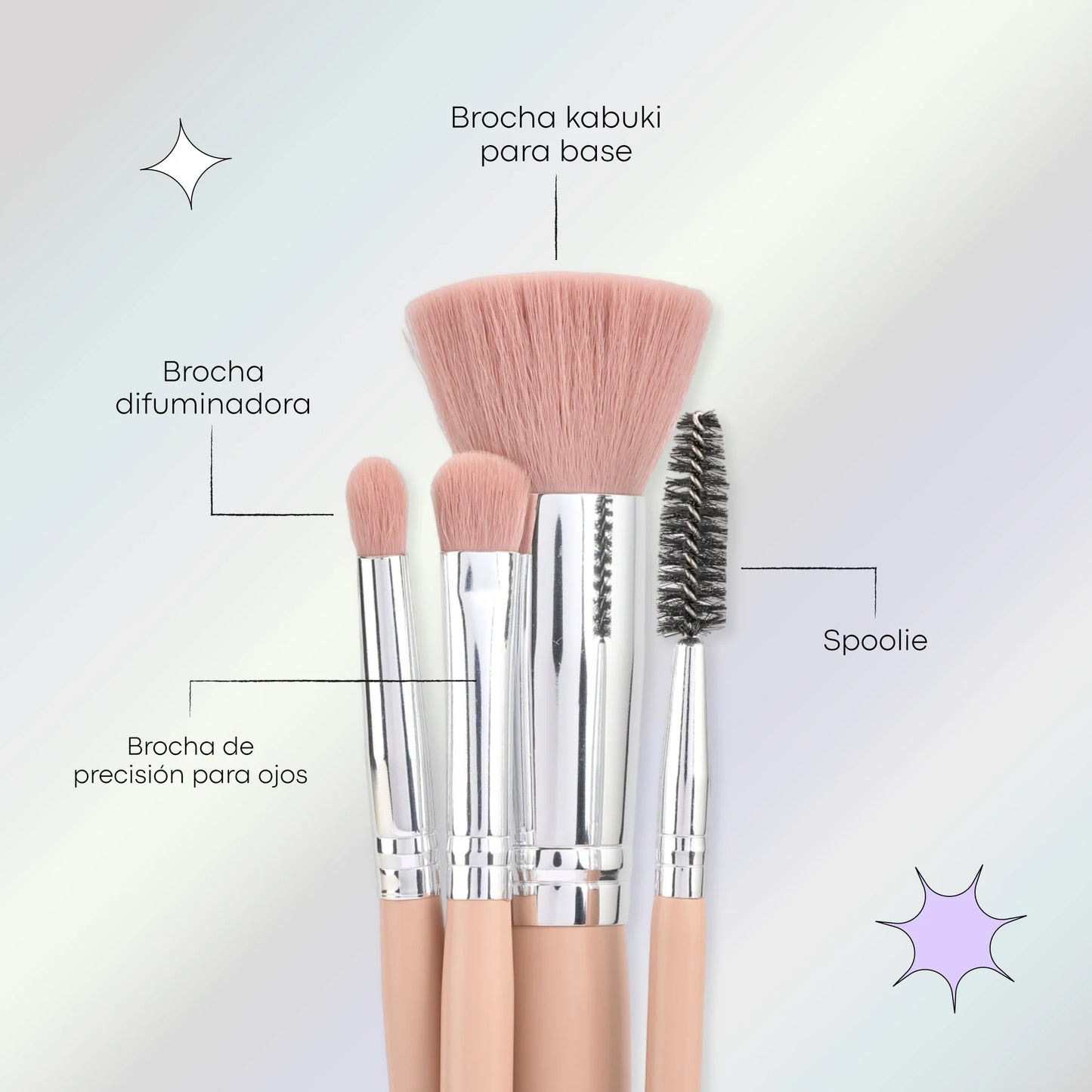 KIT DE BROCHAS ROSY X 8