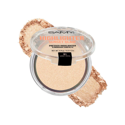 POLVO COMPACTO ILUMINADOR SUNSET GLAM SAMY