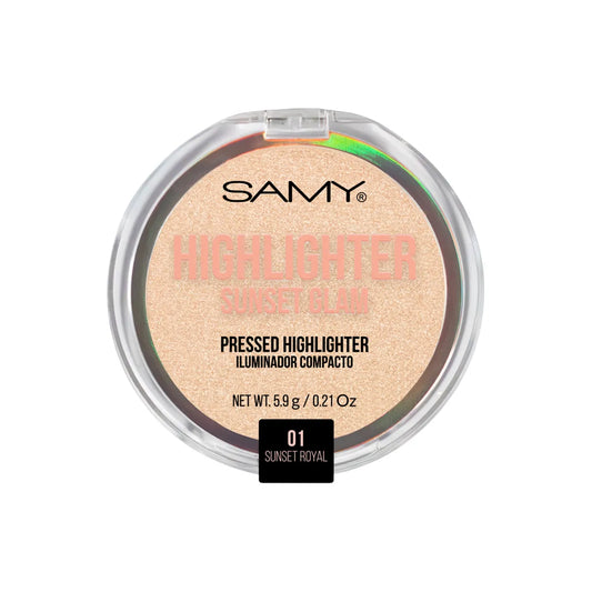 POLVO COMPACTO ILUMINADOR SUNSET GLAM SAMY